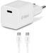 Сетевое з/у TTEC SmartCharger 20W PD Charger c кабелем USB-C 3A White 2SCP01CB