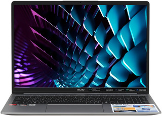 Ноутбук TECNO Megabook K16SDA Ryzen 5 7430U/16Gb/SSD 512Gb/16"/IPS/FHD/Win11/Grey