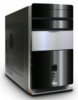 ПК iRU Corp 510 C2D-E7500(2930)/2048/250/DVD-RW/CARD-R/W7-Pro/black