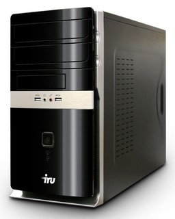 ПК iRU Home 310 CDC-E3400(2600)/1024/250/GF210-512Mb/CR/DVD-RW/k+m/bl