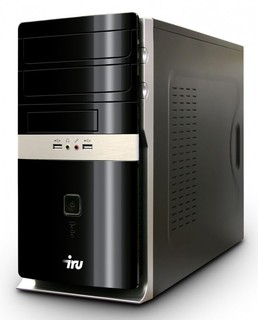 ПК iRU Home 310 Core i3-2100(3100)/4096/320/HD5450-512Mb/DVD-RW/CR/W7-HB/k+m/black
