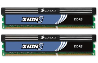 Память DDR3 4096Mb 1600MHz,2x2Gb 7-8-7-20, Corei7,i5 Corsair CMX4GX3M2A1600C7