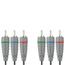 Кабель видео Bandridge компонентный 3x RCA "папа"- 3x RCA "папа"2м