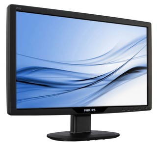 Монитор Philips TFT 21.5" 221V2AB/00 glossy-black 16:9 FullHD 5ms DVI 300000:1 300cd