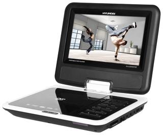 Портативный DVD Плеер Hyundai H-LCDVD722(черный)