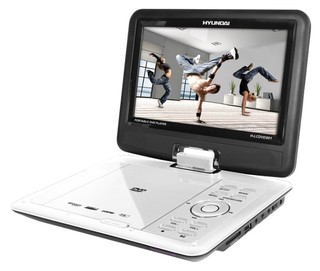 Портативный DVD Плеер Hyundai H-LCDVD901(белый)