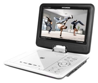 Портативный DVD Плеер Hyundai H-LCDVD902(белый)