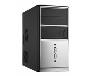 Корпус Linkworld 727-05 mATX Black-Silver 350W USB/Audio (c2128)