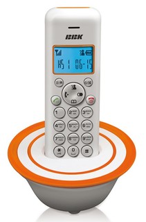 Р/Телефон Dect BBK BKD-815 RU (белый/оранжевый)