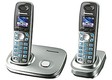 Телефон Panasonic Dect KX-TG8012RUS (серебристый, 2 трубки)