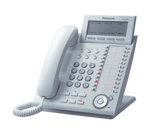 Телефон Panasonic KX-DT346RU (цифр. сист. телефон, 6-стр. дисплей) белый