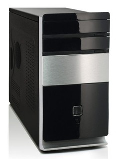 Корпус Foxconn TLM-725 black/silver 400W mATX USB audio mic fan AirDuct
