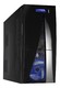 Корпус Texconn 6690 black w/o PSU ATX USB Audio 120*Fan red led Air duct
