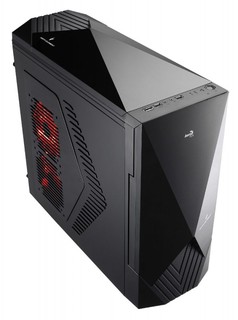 Корпус AeroCool 6-й элемент black/red w/o PSU ATX USB audio E-SATA