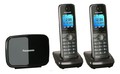 Р/Телефон Dect Panasonic KX-TG8612RUM (серый металлик, 2 трубки)