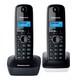 Р/Телефон Dect Panasonic KX-TG1612RU1 (черный+белый, 2 трубки)