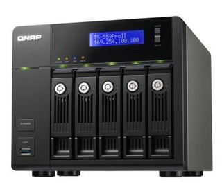 Сетевой накопитель QNAP TS-559 Pro II 5 отсеков для HDD ntel D525 1.8 ГГц USB3-SATA3-DDR3