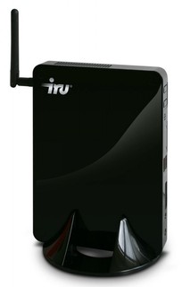 Неттоп iRU 115 Atom D525/2Gb/320/Intel GMA-3150/CR/WiFi/D-SUB,HDMI,6xUSB,LAN-Gbt/W7-Str/black