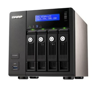 Сетевой накопитель QNAP TS-459 Pro II 4 отсека для HDD Intel D525 1.8 ГГц  USB3-SATA3-DDR3