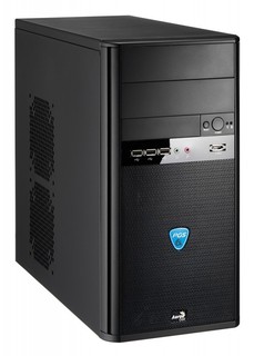 Корпус AeroCool Qs-200 black w/o PSU mATX 3*USB audio SECC 0.6mm
