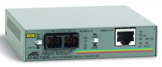 Медиаконвертер Allied Telesis (AT-MC102XL) 100TX (RJ-45) to 100FX (SC) Fast Ethernet