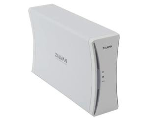 Внешний корпус для HDD ZALMAN ZM-HE350U3 белый алюминиевый бокс для 3.5” SATA HDD, USB3.0, LED индикаторы, адаптер питания
