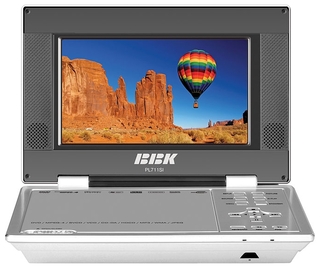 Портативный DVD Плеер BBK PL711SI 7" черный