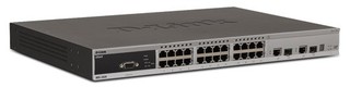 Коммутатор D-Link управл L2+ 24x10/100Mbps + 2 Combo Copper/SFP + 2 1000 Mbps Copper (DES-3528)