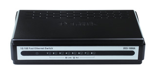 Коммутатор D-Link DES-1008A неупраляемый Small case 8-port UTP 10/100Mbps Auto-sensing
