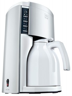 Кофеварка Melitta Looc Therm De Lux бело - серебристая