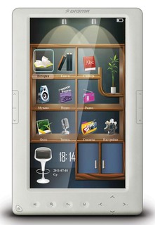 Электронная книга Digma C701 TFT 7дюймов 4Gb белая + чехол