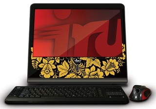 Моноблок iRU 108 18.5"Atom D410/1Gb/320G/Intel GMA3150/DVD-RW/Wi-Fi/CR/Cam/K+M/Ubuntu/Hohloma