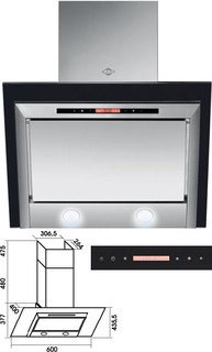 Вытяжка MBS GARTENZIA 160 GLASS black