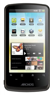 Плеер Flash Android 2.2 Archos 35 internet tablet 4Gb Dark Grey 3.5" 272x480 16М ARM Cortex A8 800 M