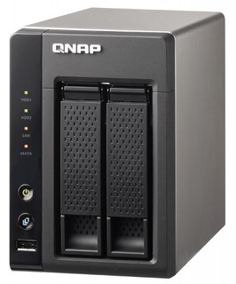 Сетевой накопитель Qnap TS-219P+ с двумя отсеками  для жестких дисков Marvell 1.6 ГГц