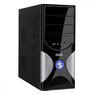 Корпус Super Power Q3340-A11 Black-Silver 450W USB/Audio/Fan