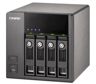 Сетевой RAID-накопитель QNAP TS-410  800 MHz CPU с четырьмя отсеками для жестких дисков