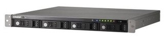 Сетевой RAID-накопитель QNAP TS-419U 1.2 GHz CPU с 4 слотами для жестких дисков, стоечное исполнение