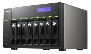 Сетевой RAID-накопитель Qnap TS-859 Pro 8 отсеков для жестких дисков процессор Intel D510 1.66 ГГц