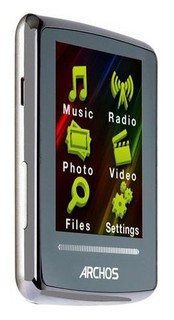 Плеер Flash Archos 20D VISION 4Gb grey 2" FM /SENSOR/MP3/WAV/FLAC/APE/AVI