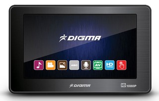Плеер Flash Digma D4 8Gb black 4.3" TFT 480Х272 touch/1080P/MKV/AVI/MOV/MP3/TV OUT/MicroSD/1800mAh