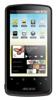 Плеер Flash Android 2.2 Archos 35 internet tablet 8Gb Dark Grey 3.5" 272x480 16М ARM Cortex A8 800 M