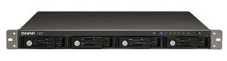 Сетевой накопитель Qnap TS-459U-SP+ 4 отсека для HDD стоечное исполнение Intel Atom D525 1.8 ГГц