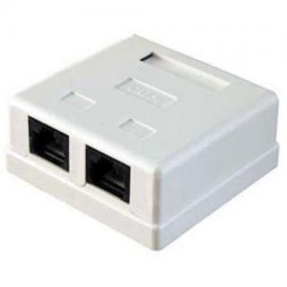 Розетка NAS214 RJ-45 кат.STP 5e внешняя экранированная 2 портa, 110&Krone