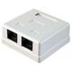 Розетка NAS214 RJ-45 кат.STP 5e внешняя экранированная 2 портa, 110&Krone