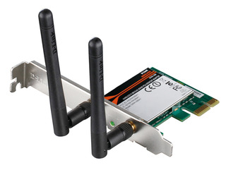 Беспроводной адаптер D-link DWA-566  PCIe-адаптер, до 300 Мбит/c 802.11n (2.4/5ГГц)