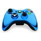 Геймпад Microsoft Xbox 360 хромированный Wireless blue (43G-00024)