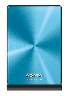 Жесткий диск A-DATA USB 750Gb ANH92-750GU-CBL 2.5" (голубой) (с чехлом)