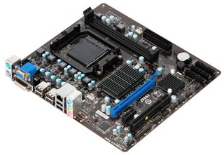 Материнская плата MSI 760GM-P34 (FX) Soc-AM3+ AMD760G DDR3 mATX AC'97 8ch. GbLAN RAID DVI+VGA