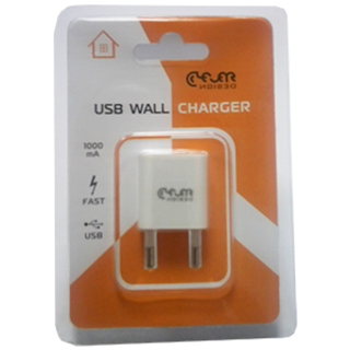 Сетевое зарядное устройство с USB Clever (1000mA, белый)